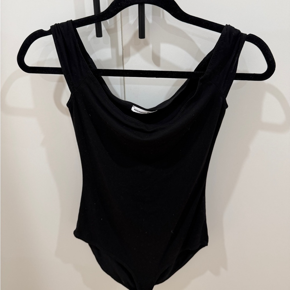 Reformation Black Bodysuit